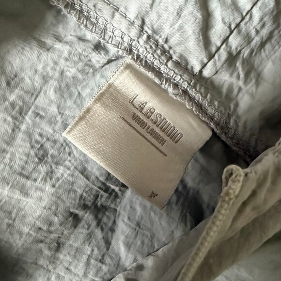 LAB Studio Vivid Lauren Oversized Cropped Windbreaker Running Jacket Hooded M/L - Picture 7 of 12